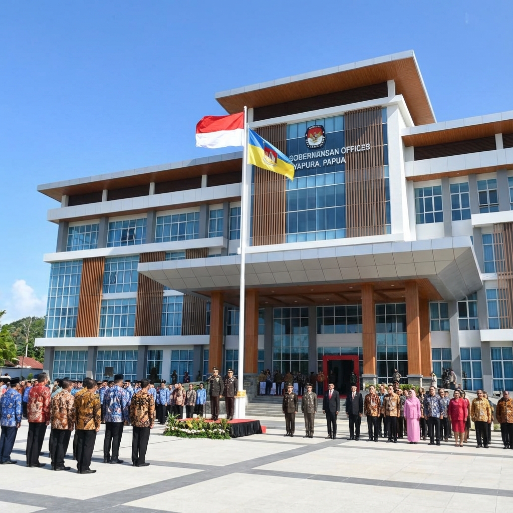 Bupati Intan Jaya Resmikan Gedung Kantor Baru Dinas Pendidikan